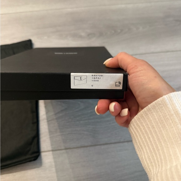 YSL black leather clutch - Picture 8 of 9